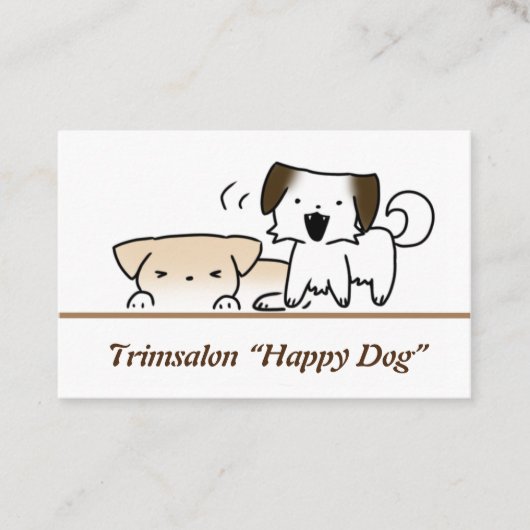 Visitekaartjes puppy, dog 名刺 (正面)