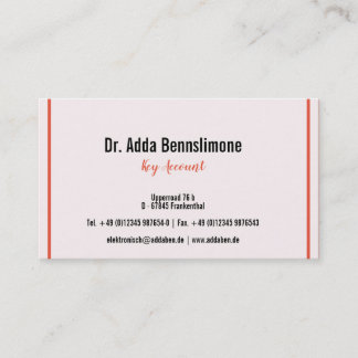 Visitencarteライン 名刺