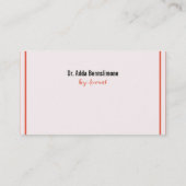 Visitencarteライン 名刺 (裏面)