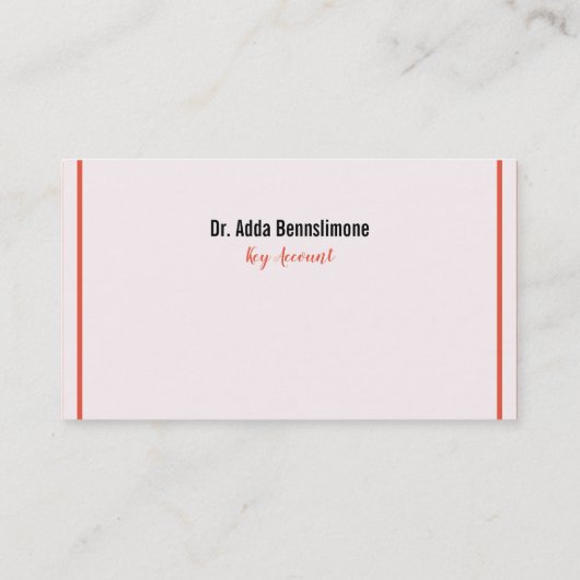 Visitencarteライン 名刺 (裏面)