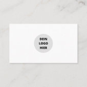 Visitencarte Vorlage - Selbst Gastalten 名刺 (裏面)
