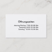 Visitenkarteのfür Apotheken 名刺 (裏面)