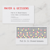 Visitenkarteタイポグラフ 名刺 (正面/裏面)