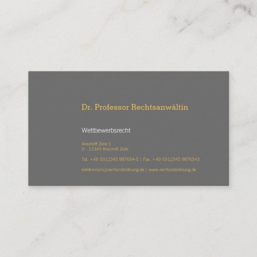 Visitenkarteデザント 名刺 (正面)