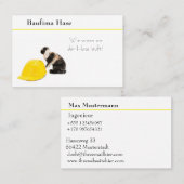 Visitenkarte Baubranche und Handwerk 4 名刺 (正面/裏面)