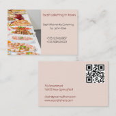 Visitenkarte Catering 2 Große Buffetauswahl 名刺 (正面/裏面)