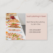 Visitenkarte Catering 2 Große Buffetauswahl 名刺 (正面)