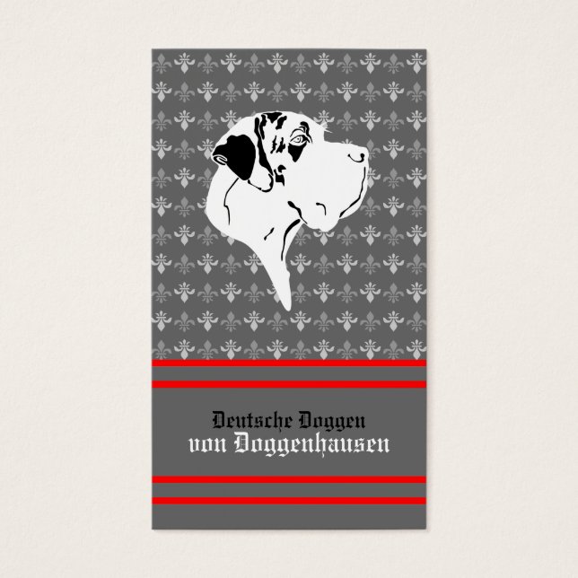 Visitenkarte Dogge (正面)