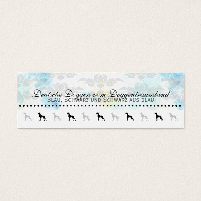 Visitenkarte Dogge (正面)