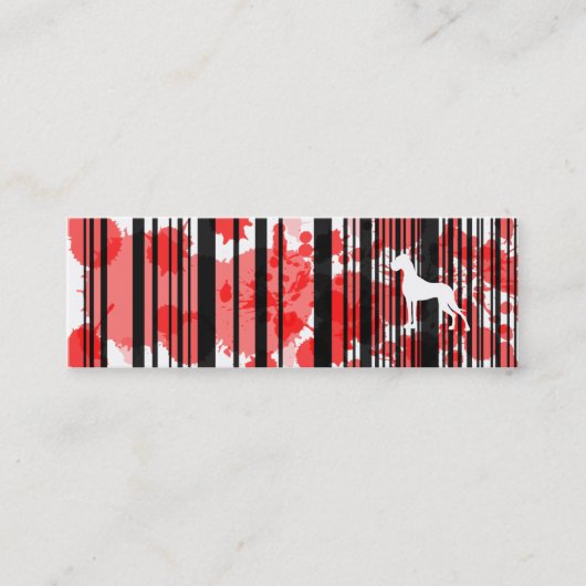 Visitenkarte Dogge スキニー名刺 (正面)