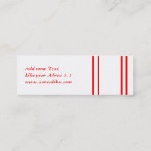 Visitenkarte Dogge スキニー名刺 (裏面)