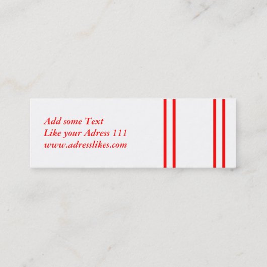 Visitenkarte Dogge スキニー名刺 (裏面)