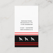 Visitenkarte Dogge 名刺 (裏面)