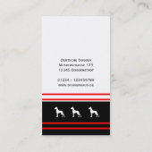 Visitenkarte Dogge 名刺 (裏面)