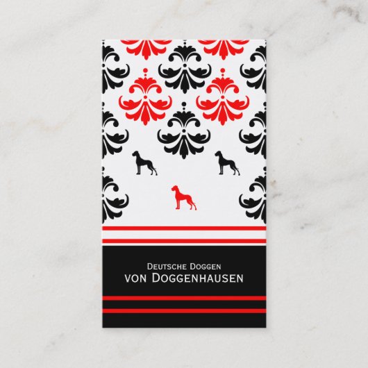 Visitenkarte Dogge 名刺 (正面)