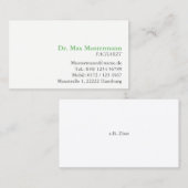 Visitenkarte Doktor 名刺 (正面/裏面)