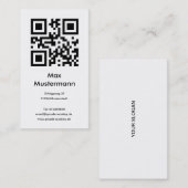 Visitenkarte, Hochformat (individuell gestaltbar) 名刺 (正面/裏面)