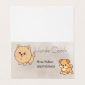 Visitenkarte Hundetrainer  名刺 (外部フラット)