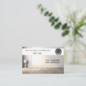 Visitenkarte Immobilienmakler Raumausstatter etc 名刺 (スタンド正面)