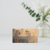Visitenkarte "Irish Terrier" 名刺 (スタンド正面)