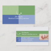 Visitenkarte Medizinischer Service Physiotherapie 名刺 (正面/裏面)