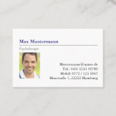 Visitenkarte mit Foto 名刺 (正面)