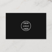 Visitenkarte mit Foto Vorlage - Selbst  Gestalten 名刺 (裏面)