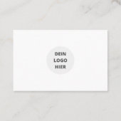 Visitenkarte mit Foto Vorlage - Selbst  Gestalten 名刺 (裏面)