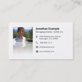 Visitenkarte mit QR-Code & elegantem Spiegeleffekt 名刺