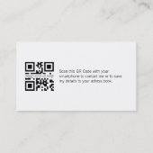 Visitenkarte mit QR-Code & elegantem Spiegeleffekt 名刺 (裏面)