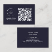 Visitenkarte mit QR-Code & Logo 名刺 (正面/裏面)