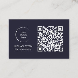 Visitenkarte mit QR-Code & Logo 名刺