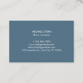 Visitenkarte mit QR-Code & Logo – Blau 名刺 (裏面)