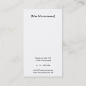 Visitenkarte "Photography" 名刺 (裏面)