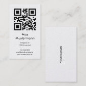 Visitenkarte, platin (individuell gestaltbar) 名刺 (正面/裏面)