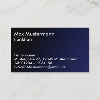 Visitenkarte schlicht 名刺