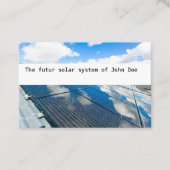 Visitenkarte Solar Photovoltaik blue sky 2 名刺 (正面)