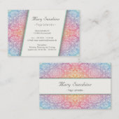 Visitenkarte Yoga, Mandala, Spirituell, Yogakurs, 名刺 (正面/裏面)