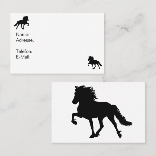 Visitenkarte zum Selbergestalten 名刺 (正面/裏面)