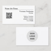 Visitenkarten Erstellen - Einfache Vorlage - 名刺 (正面/裏面)