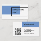 Visitenkarten Vorlage mit Logo oder QR-Code Visite 名刺 (正面/裏面)