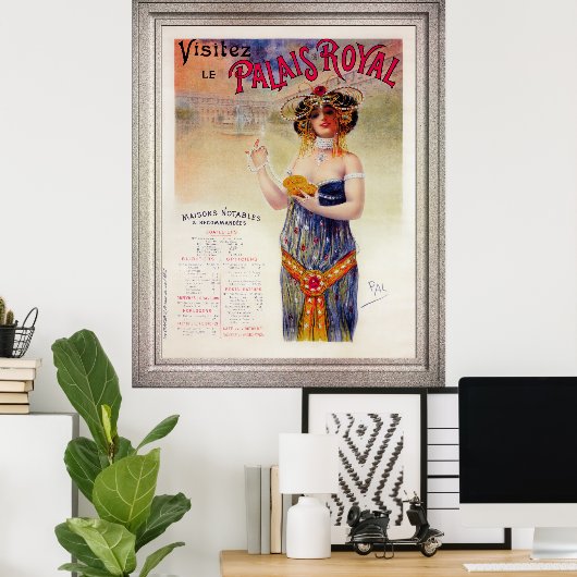 Visitez Le Palais Royal by Jean de Paleologue ポスター (ホームオフィス)