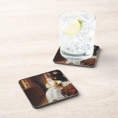 Visiting博士寝室(油oの若い女性 コースター (右側)