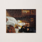 Visiting博士寝室(油oの若い女性 ジグソーパズル (横)