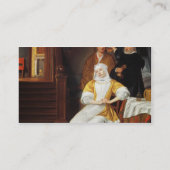 Visiting博士寝室(油oの若い女性 名刺 (裏面)