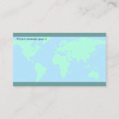 Visitkort — Connect, World コーリングカード (裏面)