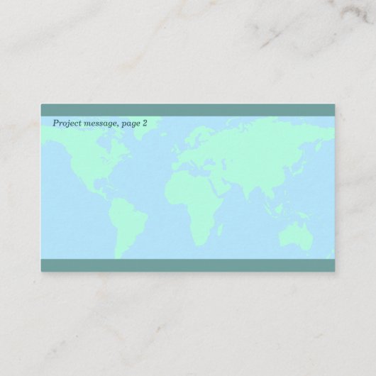 Visitkort — Connect, World コーリングカード (裏面)