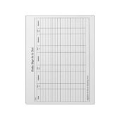 Visitor Sign In Sign Out Tracker ノートパッド (回転)