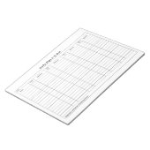 Visitor Sign In Sign Out Tracker ノートパッド (アングル)