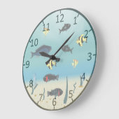 visse inde zee ラージ壁時計 (傾斜)